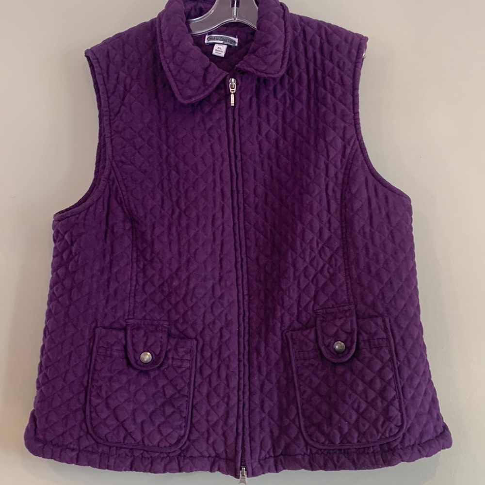 Croft & Barrow Purple Quilted Vest